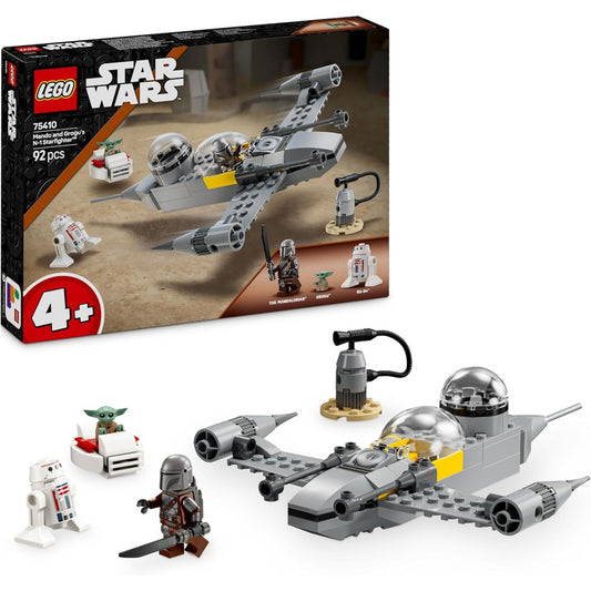 Lego Star Wars 75410 Mando And Grogus Figures N-1 Starfighter Construction Set