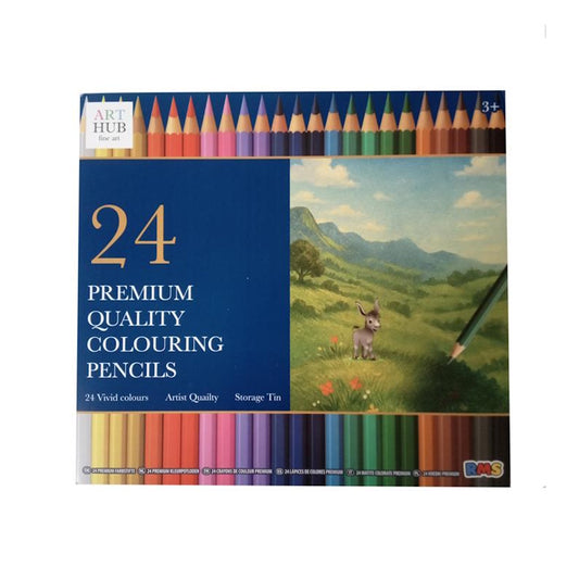 RMS Art Hub Fine Art Premium Quality Colouring Pencils 24Pcs