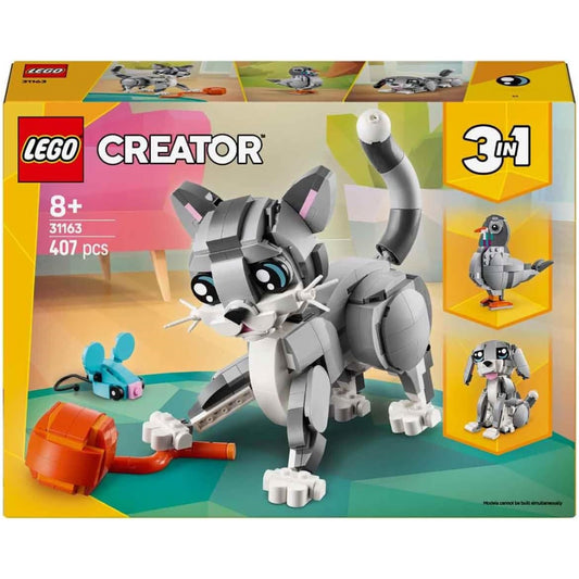 Lego Creator 31163 Playful Cat Set 3-In-1 Pigeon Dog or Cat Construction Playset