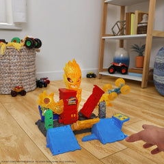 Hot Wheels Monster Trucks Torch Tower Takedown Playset