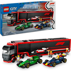 Lego City 60445 F1 Truck with RB20 & AMR24 Cars Playset