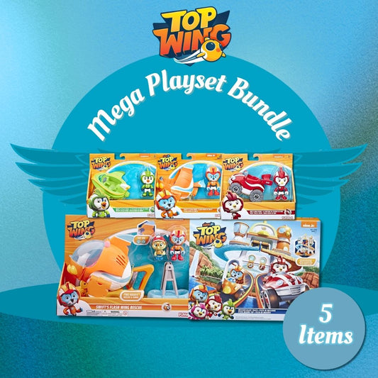 Top Wings Vehicles Mega Playset Bundle