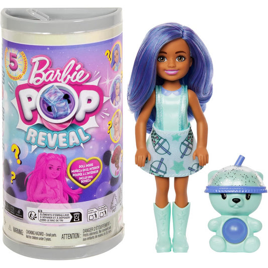Barbie Chelsea Pop Reveal Bubble Tea Doll Series