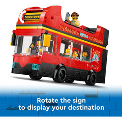 Lego City 60407 Red Double Decker Sightseeing Bus Toy