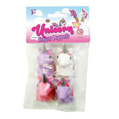 Unicorn Finger Puppets Pack of 4