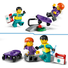 Lego City 60451 Emergency Ambulance Toy with 2 Mini Figures Construction Playset