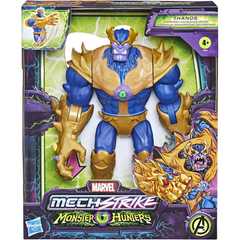 Marvel Avengers Mech Strike Monster Hunters Punch Thanos Toy 8.5-Inch Figure