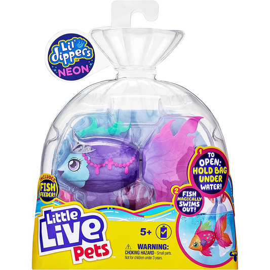 Little Live Pets Purple Princessa Lil Dippers Neon Pet