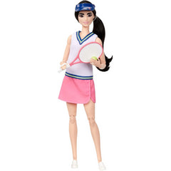 Barbie Doll Made To Move Tennis Player and Accessories