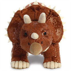 Aurora Stomp Triceratops Dinosaur Plush Figure