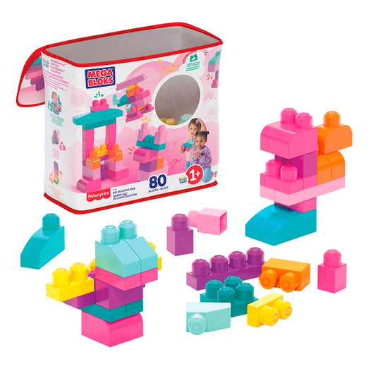 Mega Bloks DCH62 Big Building Bag, Pink