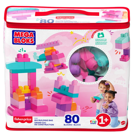 Mega Bloks DCH62 Big Building Bag, Pink