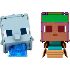 Minecraft Flippin Figs 2 Pack  Action Figures in 3.75-Inch Scale & Large Heads