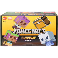 Minecraft Flippin Figs 2 Pack  Action Figures in 3.75-Inch Scale & Large Heads