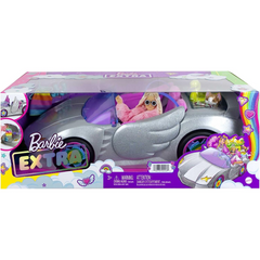 Barbie Extra Car Sparkly Silver 2-Seater Convertible