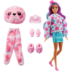 Barbie Cutie Reveal Fantasy Series Doll with Sloth Plush Costume - 10 Surprises