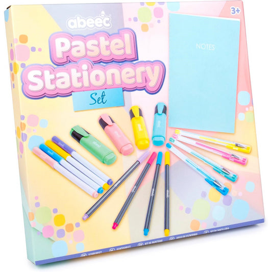 Abeec Pastel Stationery Set for Kids School and Art