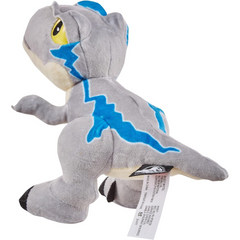 Jurassic World Plush Dinosaur Creatures with Sound 9-Inch - Velociraptor Blue