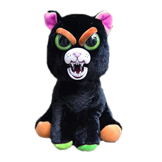 Feisty Pets Katy Cobweb Adorable 8" Plush Stuffed Black Cat
