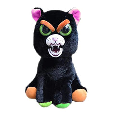 Feisty Pets Katy Cobweb Adorable 8" Plush Stuffed Black Cat