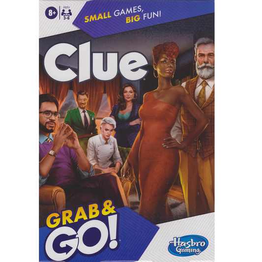 Hasbro Gaming Grab and Go Clue Travel Game
