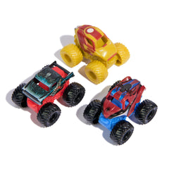 Monster Jam Marvel Mini Jams Iron Man Venom Spider-Man Set