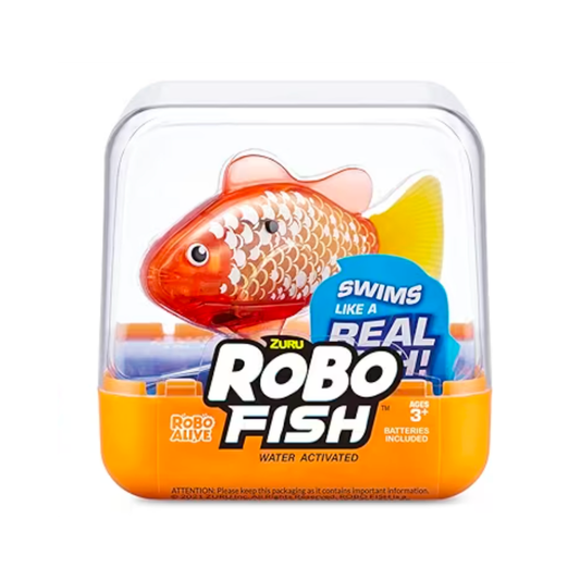 ZURU Robo Alive Fish Electronic Robotic Swimming Toy Golden