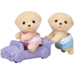 Sylvanian Families Yellow Labrador Twins Figures and Accessories