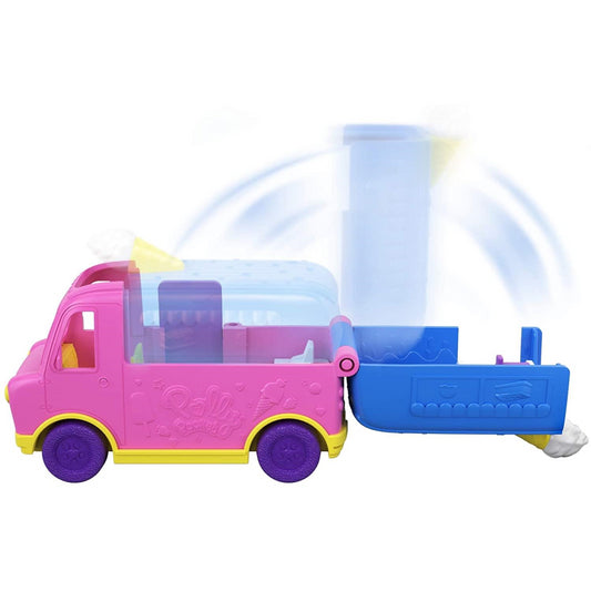 Polly Pocket GGC40 Pollyville Ice Cream Truck with Play Areas & Doll (GGC39) - Maqio
