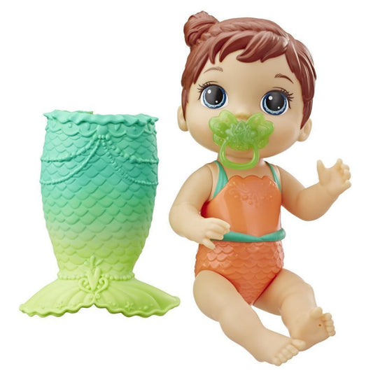 Baby Alive Lil Splashes Mermaid Brown Hair E5851 - Maqio