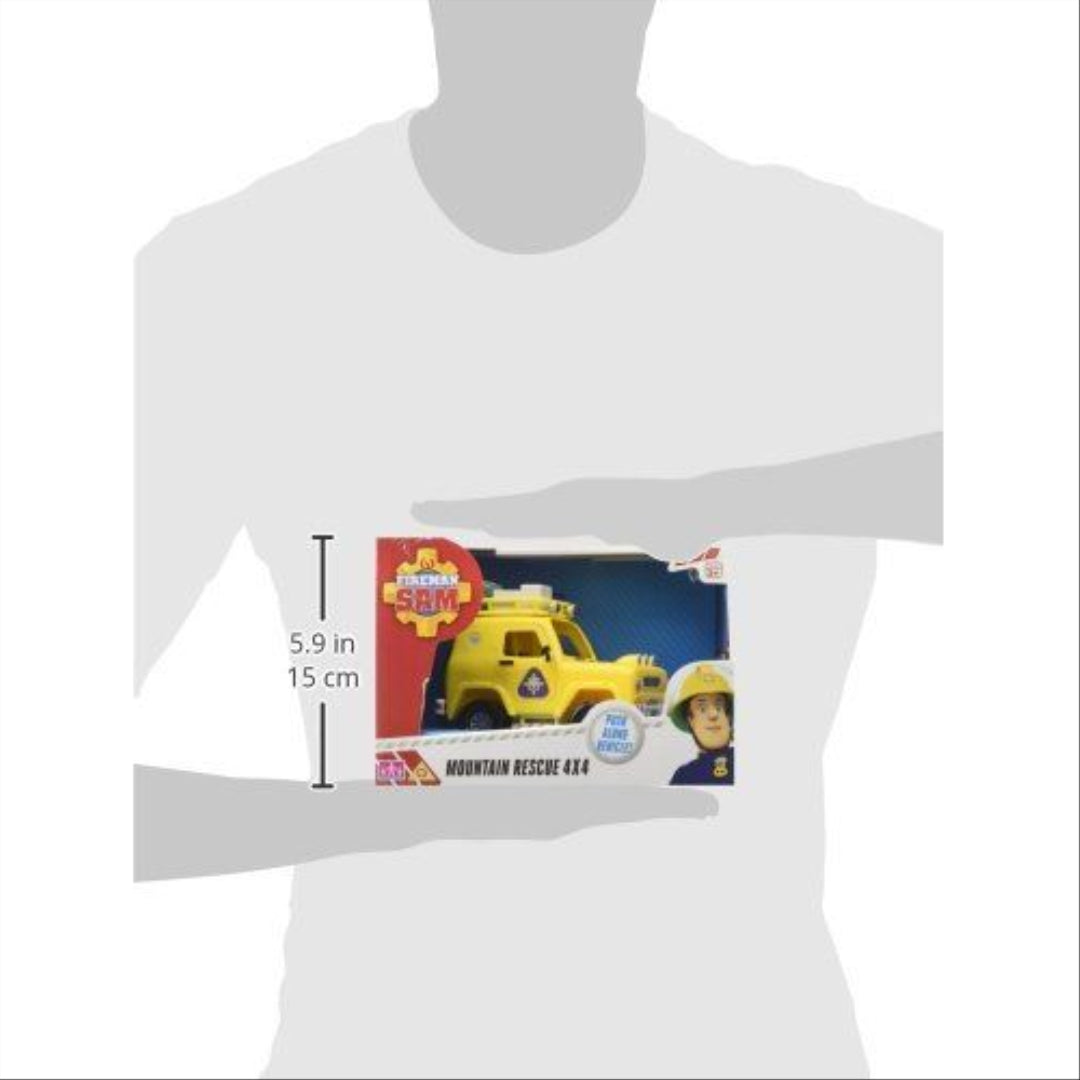 Character Gaming Fireman Sam Mountain Rescue 4 x 4 Jeep Push Along Vehicle - Maqio