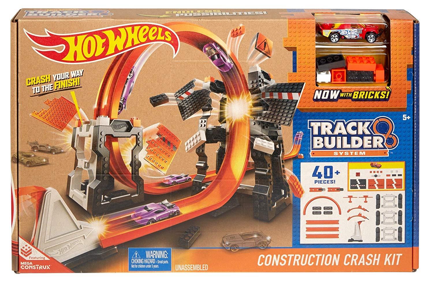 Hot Wheels Track Builder Construction Crash Kit DWW96 - Maqio