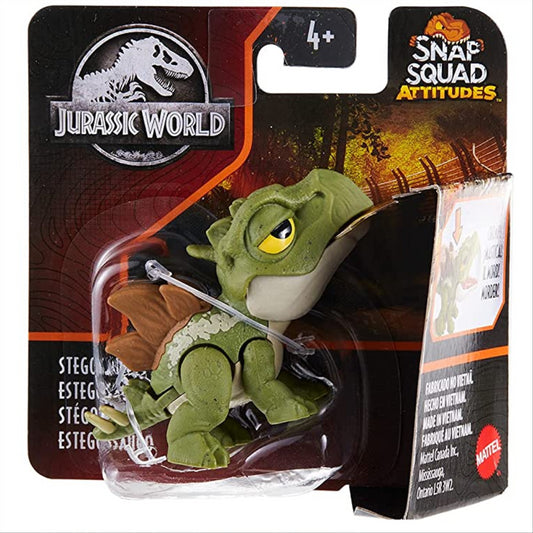 Mattel Jurassic World Snap Squad Attitudes - Stegosaurus - Maqio