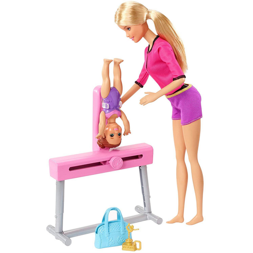 Barbie FXP39 Gymnastics Coach Dolls and Playset - Maqio