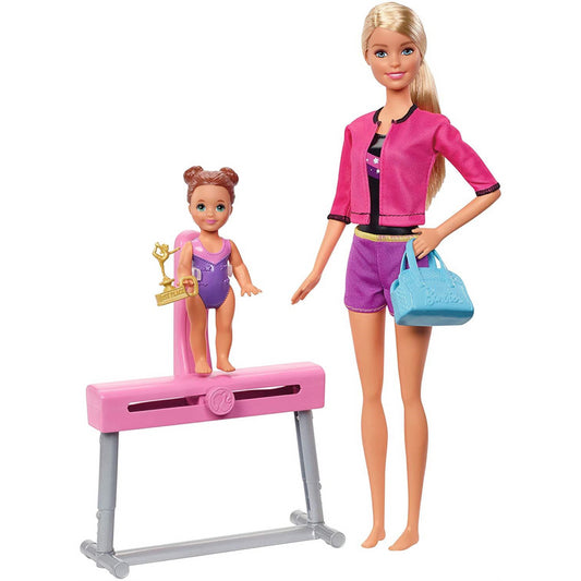 Barbie FXP39 Gymnastics Coach Dolls and Playset - Maqio