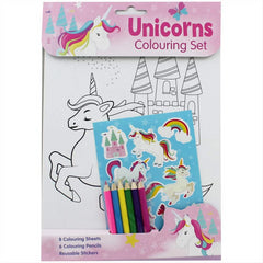 Unicorns Colouring Set - Maqio