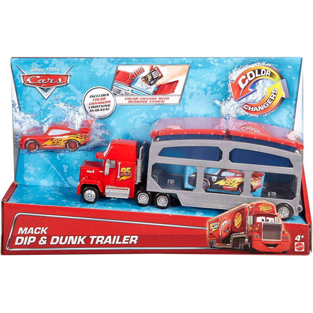 Disney Pixar Cars Color Changers Mack Dip & Dunk Trailer CKD34 - Maqio