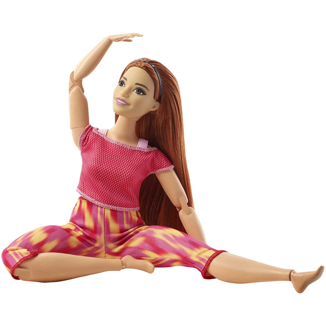 Barbie Red Hair Made to Move Doll Flexible Yoga Doll Maqio