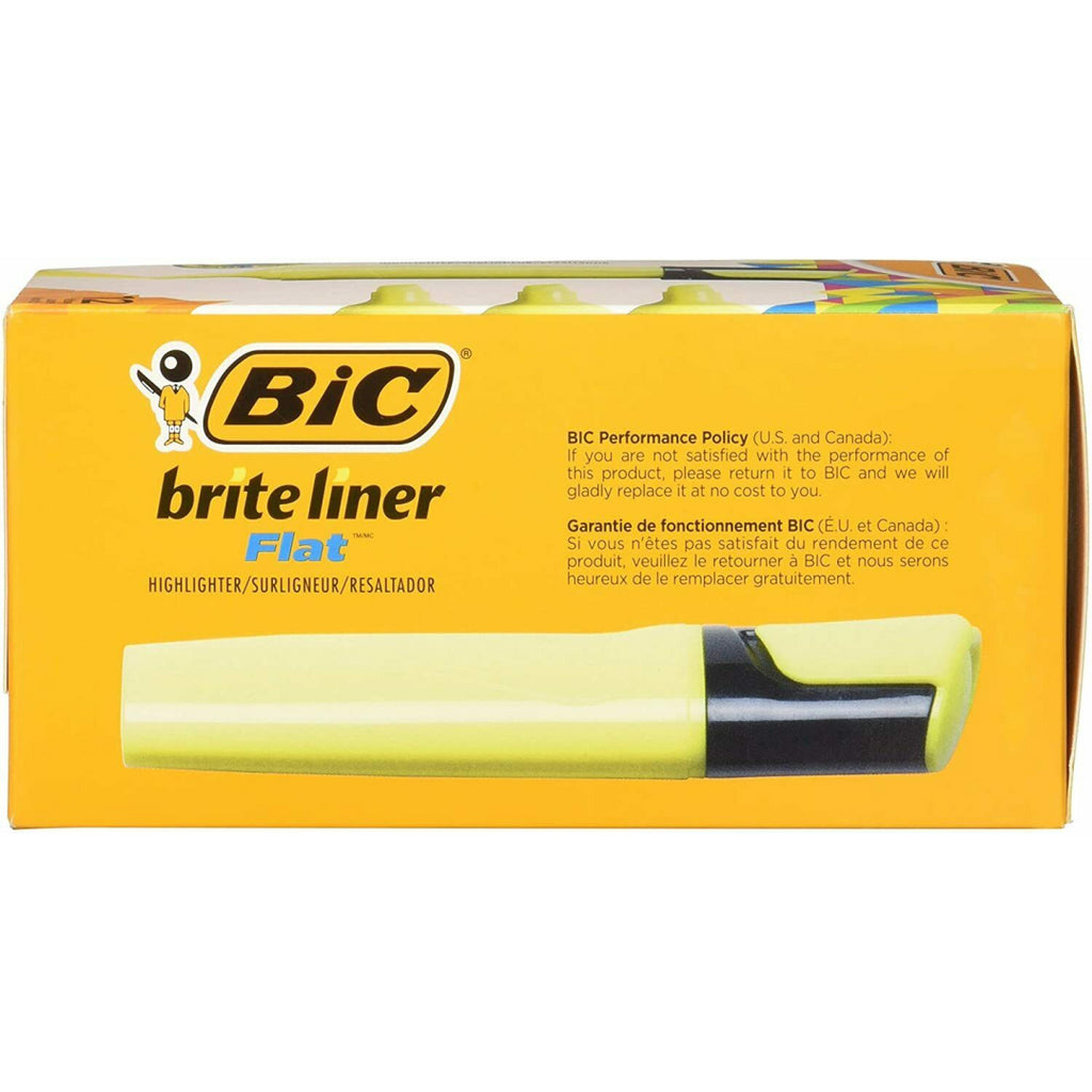 Bic Brite Liner Chisel Tip Highlighter 12 Pack - Maqio
