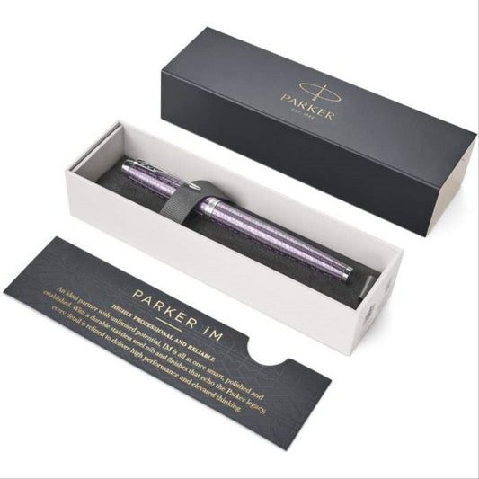 Parker IM Rollerball Pen Premium Dark Violet with Fine Point Black Ink Refill