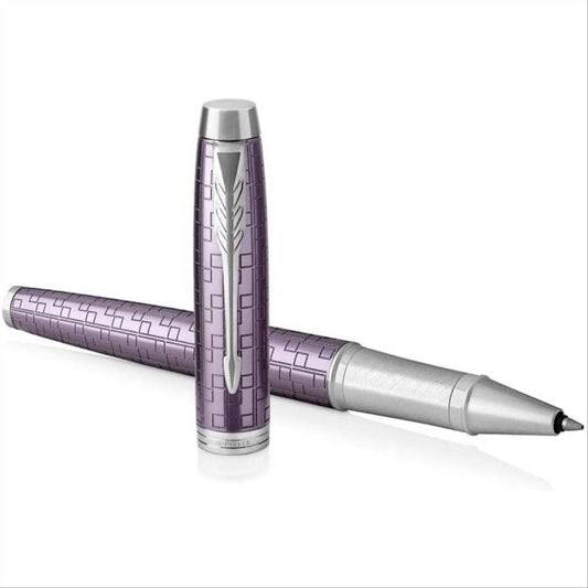 Parker IM Rollerball Pen Premium Dark Violet with Fine Point Black Ink Refill