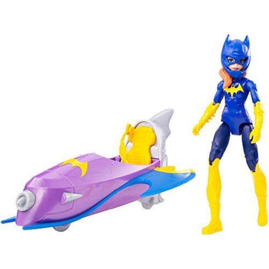 DC Super Hero Girls - Batgirl Action Figure 6" Doll with Batjet Vehicle - DVG74 - Maqio