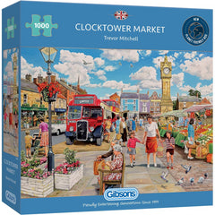 Gibsons Clocktower Market 1000 Piece Jigsaw Puzzle