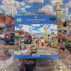 Gibsons Clocktower Market 1000 Piece Jigsaw Puzzle