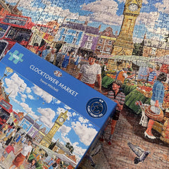 Gibsons Clocktower Market 1000 Piece Jigsaw Puzzle