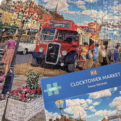 Gibsons Clocktower Market 1000 Piece Jigsaw Puzzle