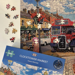 Gibsons Clocktower Market 1000 Piece Jigsaw Puzzle