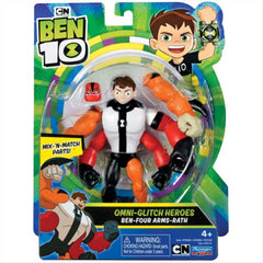Ben 10 Action Figure - Four Arms Omni Glitch