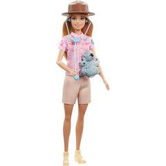 Barbie Zoologist 12-Inch Doll with Koala & Baby Figure and Feeding Bottle
