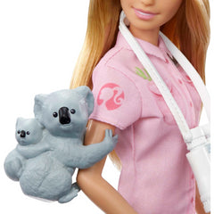 Barbie Zoologist 12-Inch Doll with Koala & Baby Figure and Feeding Bottle